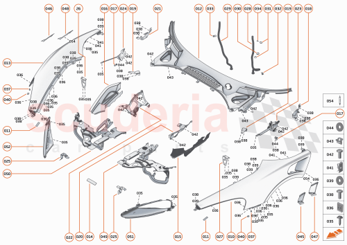 Part Diagram for McLaren 00RL004