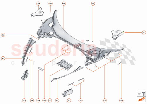 Part Diagram for McLaren 13AB414RP