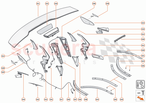 Part Diagram for McLaren 13AA673MP