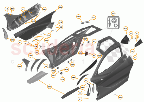 Part Diagram for McLaren 14AC462CP
