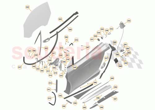 Part Diagram for McLaren 11A6424SP