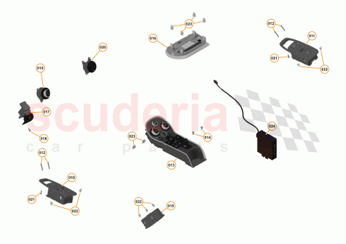 Part Diagram for McLaren 13MA077MP