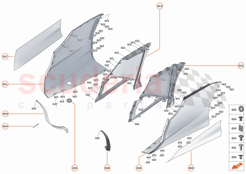 Part Diagram for McLaren 00RA223