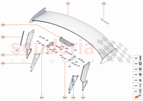 Part Diagram for McLaren 31AA144CP