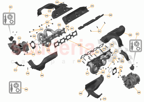 Part Diagram for McLaren 11F1625RP