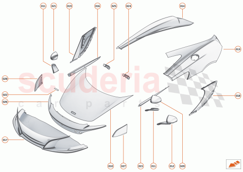 Part Diagram for McLaren 11A9975MP