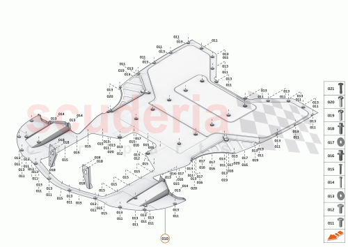 Part Diagram for McLaren 23AD696CP