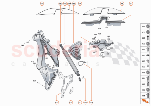 Part Diagram for McLaren 00RA616