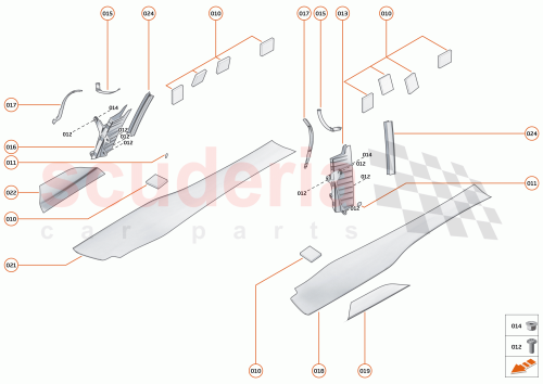 Part Diagram for McLaren 14AD396CP