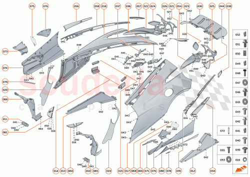Part Diagram for McLaren 28AA057SP