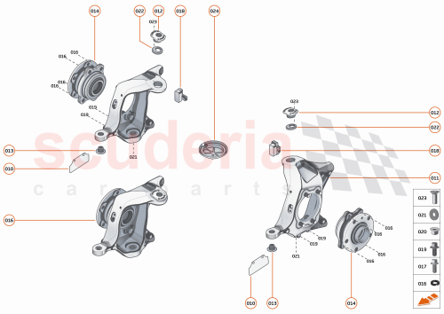 Part Diagram for McLaren 22BA135GP
