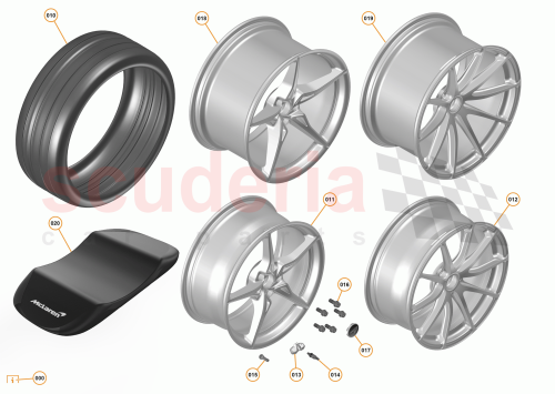 Part Diagram for McLaren 11B0599CP