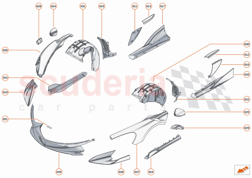 Part Diagram for McLaren 13AA155MP