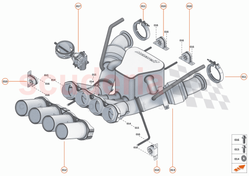 Part Diagram for McLaren 14HA055RP