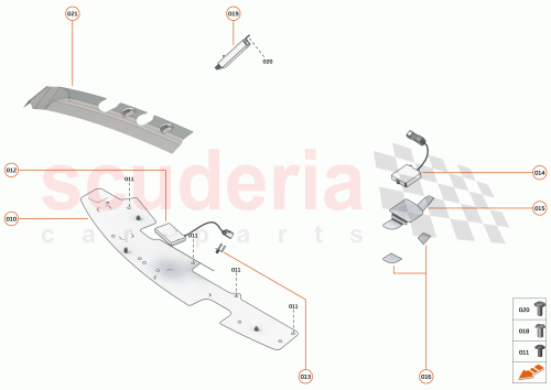 Part Diagram for McLaren 16MA439CP