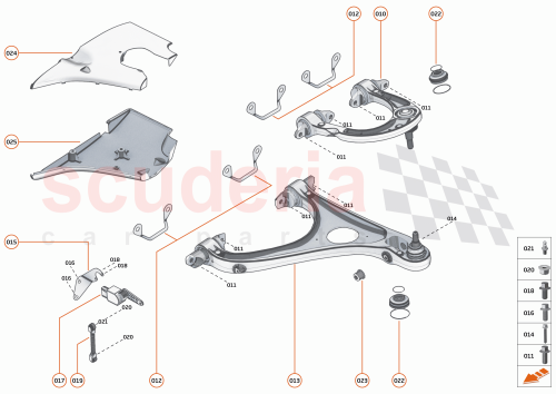 Part Diagram for McLaren 26BA141SP