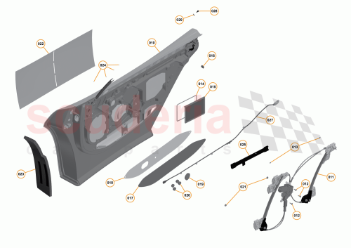 Part Diagram for McLaren 11A3462CP