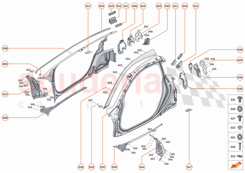 Part Diagram for McLaren 22AA084GP