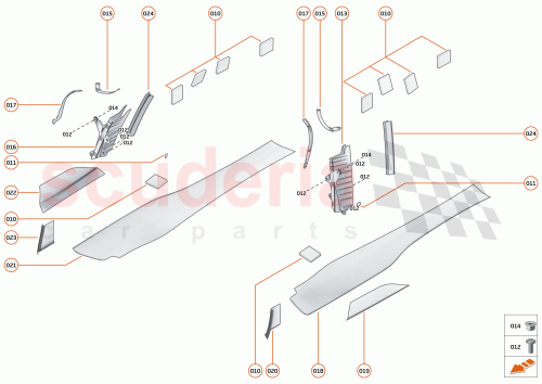 Part Diagram for McLaren 14AB689SP