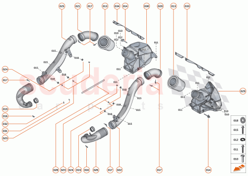 Part Diagram for McLaren 22FA025GP