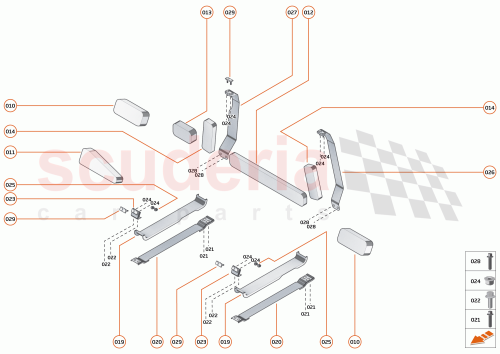 Part Diagram for McLaren 14KA033CP