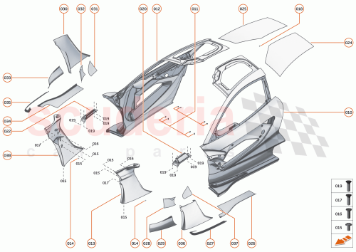 Part Diagram for McLaren 15AA378MP
