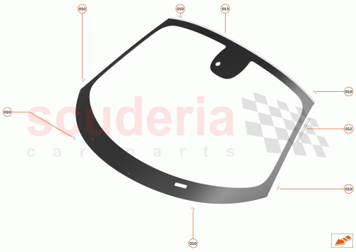Part Diagram for McLaren 28AA010SP