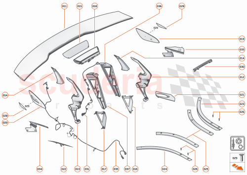 Part Diagram for McLaren 13AA284MP