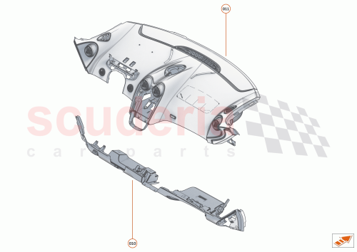 Part Diagram for McLaren 13NA107RP