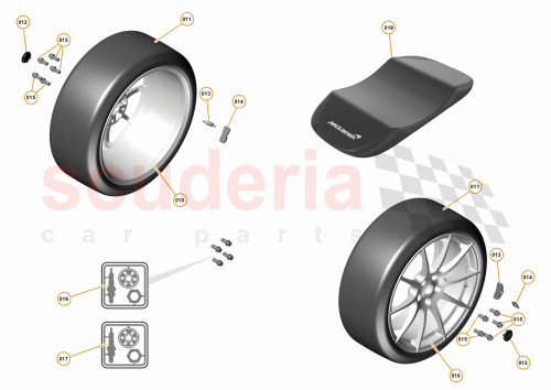 Part Diagram for McLaren 11B1650CP