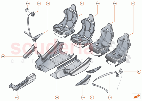 Part Diagram for McLaren 13N2019CP