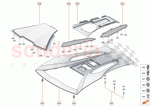 Part Diagram for McLaren 00RA543