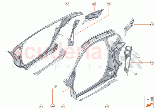 Part Diagram for McLaren 16AE801CP