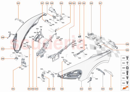 Part Diagram for McLaren 13AA918MP