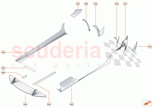 Part Diagram for McLaren 26AB781SP
