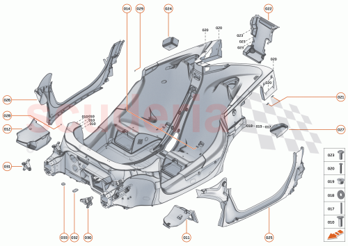 Part Diagram for McLaren 23AC540CP