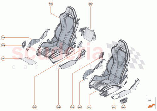 Part Diagram for McLaren 13NA032CP