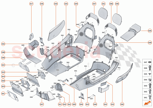 Part Diagram for McLaren 26NA135SP