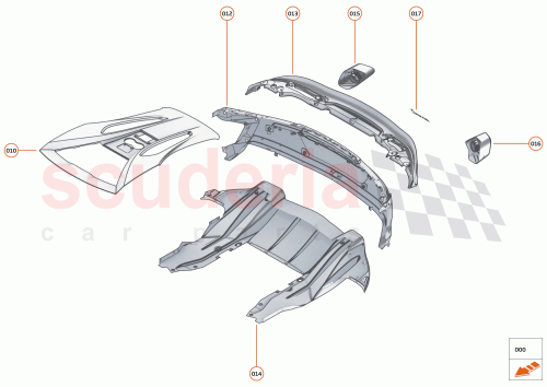 Part Diagram for McLaren 13MA108MP