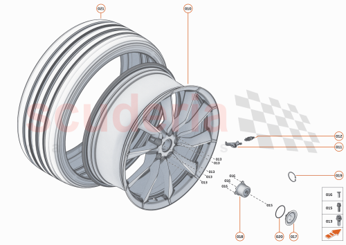 Part Diagram for McLaren 23BA151CP