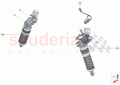 Part Diagram for McLaren 14BA215RP