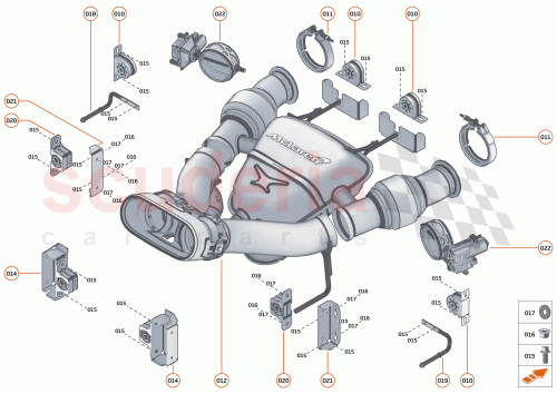 Part Diagram for McLaren 28HA015CP