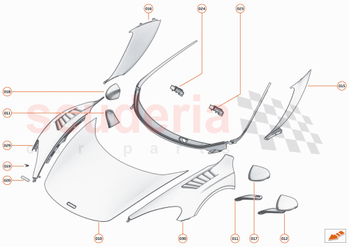 Part Diagram for McLaren 11M3139CP