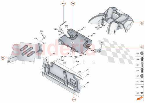 Part Diagram for McLaren 13EA022RP