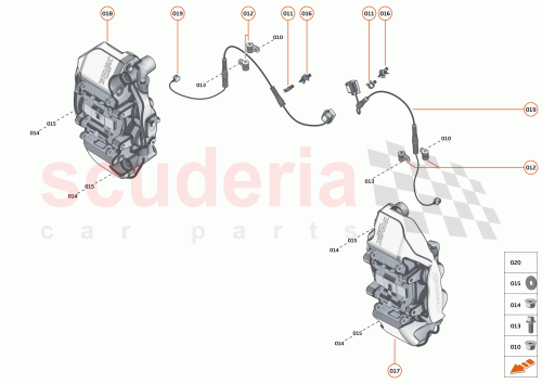 Part Diagram for McLaren 15CA190RP