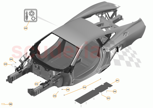 Part Diagram for McLaren 11A4860CP