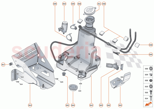 Part Diagram for McLaren 23AA385CP