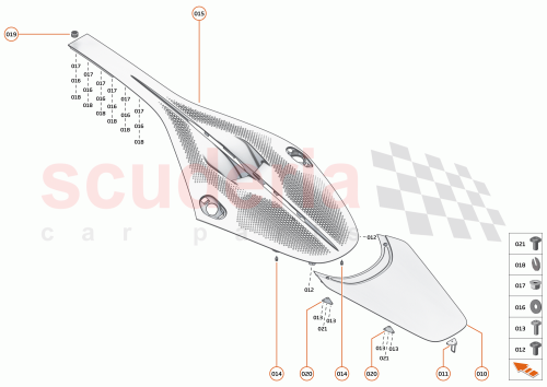 Part Diagram for McLaren 23AA520CP