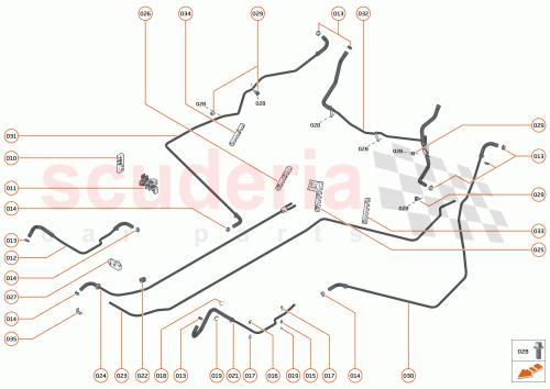 Part Diagram for McLaren 15LA003RP