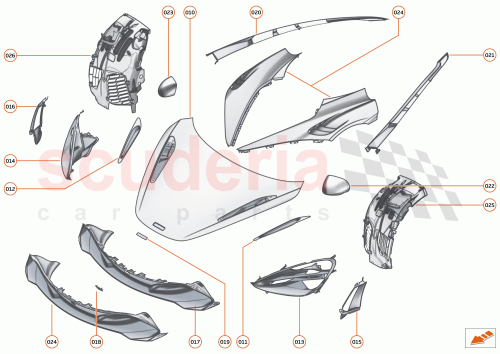 Part Diagram for McLaren 14AA072MP